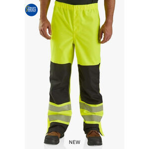 Carhartt Mens High Visibility Class E Waterproof Pant 2XL